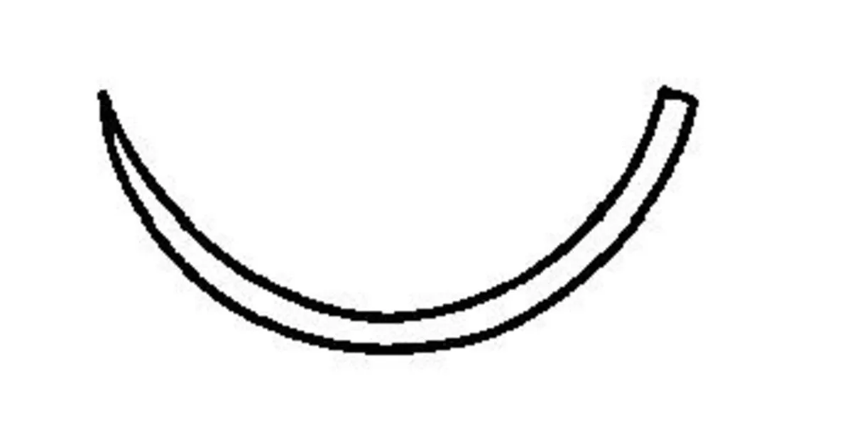 Chromic Gut Suture with C1 Needle (PRC), 12"/30 cm, # 6-0, 12/Pk, 1242B - Chromic Gut Suture with C1 Needle (PRC), 12"/30 cm, # 6-0, 12/Pk, 1242B - Image 1