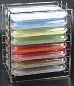 Plasdent Tub & Lid Rack, Chrome Plasdent Tub & Lid Rack, Chrome