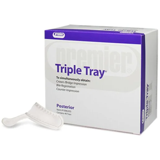 Triple Tray Dual-Arch Impression Trays