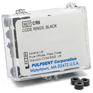 Pulpdent Code Rings, Black Pulpdent Code Rings, Black