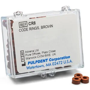 Pulpdent Code Rings, Brown Pulpdent Code Rings, Brown