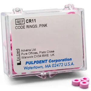 Pulpdent Code Rings, Pink Pulpdent Code Rings, Pink
