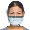 Fluidshield Level 3 Fog-Free Earloop Procedure Masks, WrapAround Visor