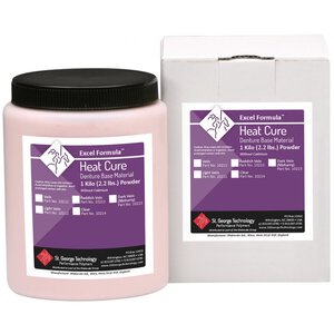 Excel Formula Heat Cure Denture Base Material Powder, 2.2 lb