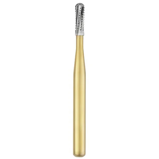 Great White Gold Series Round End Straight FG Carbide Burs