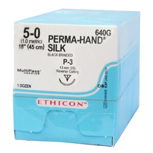 Precision Point Perma-Hand Silk Non-Absorbable Sutures by Ethicon