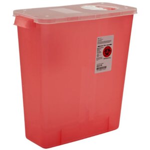 Multi-Purpose Sharps Container with Rotor & Hinged Lid