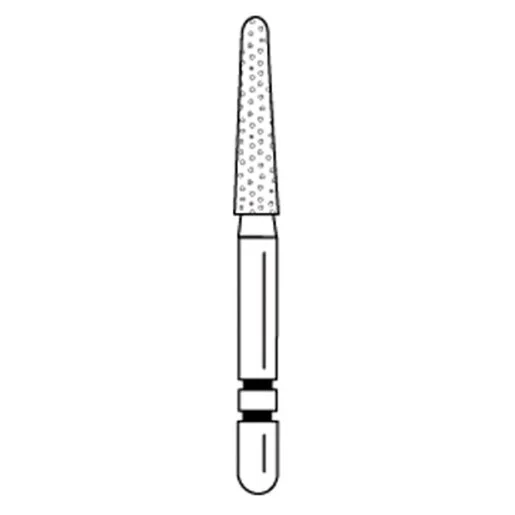 Two Striper Round End Tapered Diamond Burs