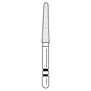 Two Striper Round End Tapered Diamond Burs