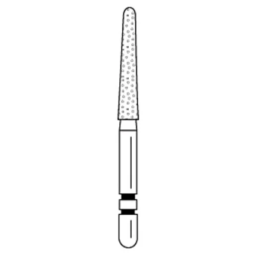 Two Striper Round End Tapered Diamond Burs