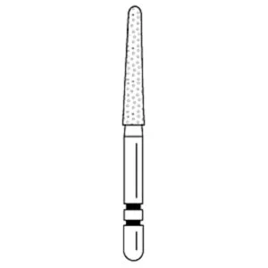 Two Striper Round End Tapered Diamond Burs Two Striper Round End Tapered Diamond Burs