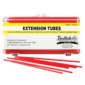 Disposable Topical Anesthetic Spray Extension Tubes Disposable Topical Anesthetic Spray Extension Tubes