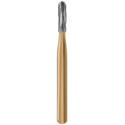 Midwest Round End Straight Criss Cross-Cut FG Carbide Burs