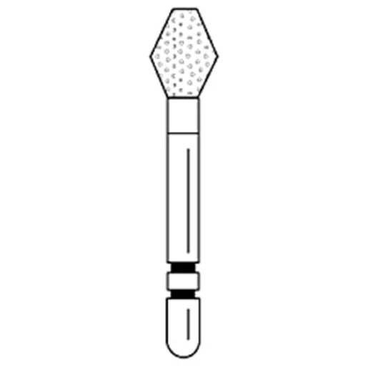 Two Striper Barrel Diamond Burs