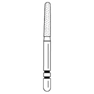 Two Striper Round End Tapered Diamond Burs
