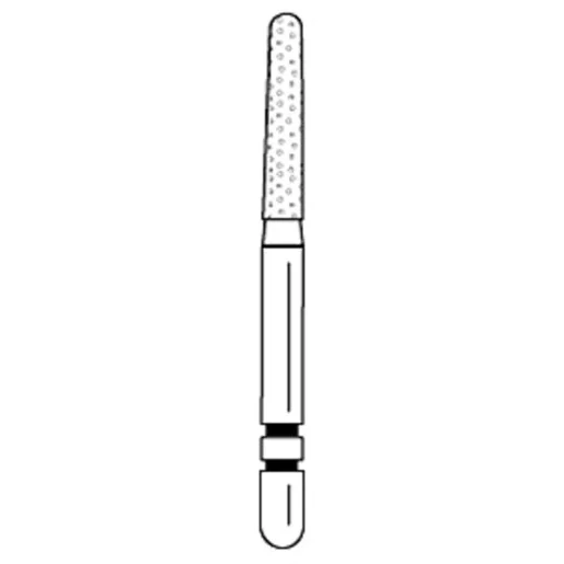 Two Striper Round End Tapered Diamond Burs