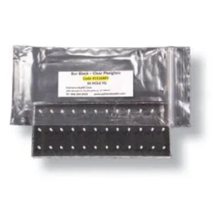 Clear Plexiglass 36 Hole Bur Blocks for Friction Grip Burs Clear Plexiglass 36 Hole Bur Blocks for Friction Grip Burs