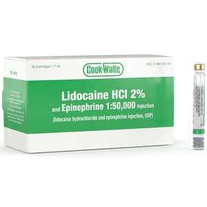 Cook-Waite Lidocaine HCl 2% and Epinephrine 1:50,000