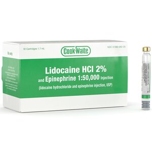 Cook-Waite Lidocaine HCl 2% and Epinephrine 1:50,000