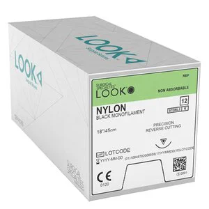 LOOK Precision Reverse Cutting Non-Absorbable Sutures, Nylon LOOK Precision Reverse Cutting Non-Absorbable Sutures, Nylon