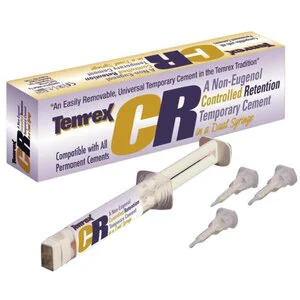 Temrex CR Zinc-Oxide Non-Eugenol Non-Eugenol Automix Cement White Syringe Kit Ea - Temrex CR Zinc-Oxide Non-Eugenol Non-Eugenol Automix Cement White Syringe Kit Ea - Image 1