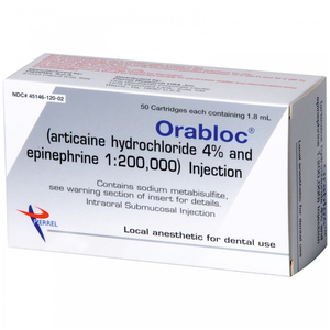 Orabloc 1:200,000 Articaine HCI 4% and Epinephrine Injection