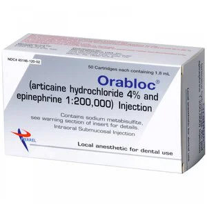 Orabloc 1:200,000 Articaine HCI 4% and Epinephrine Injection Orabloc 1:200,000 Articaine HCI 4% and Epinephrine Injection
