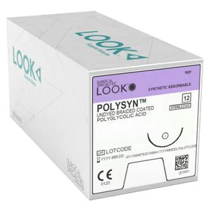 LOOK Reverse Cutting Absorbable Sutures, PolySyn LOOK Reverse Cutting Absorbable Sutures, PolySyn
