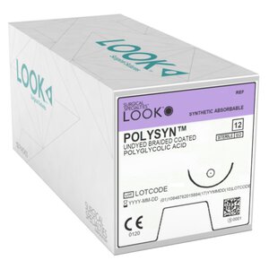 LOOK Reverse Cutting Absorbable Sutures, PolySyn