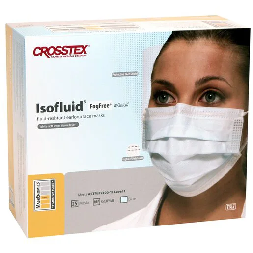 Isofluid FogFree Earloop Masks with Shield and Secure Fit Technology