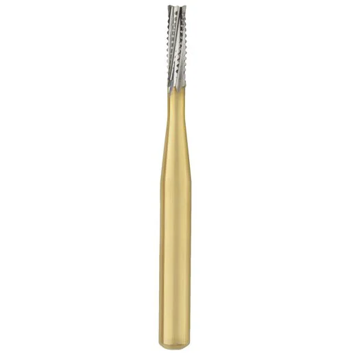 Great White Gold Series Flat End Straight FGSS Carbide Burs
