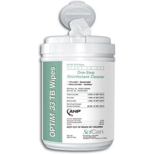 OPTIM 33TB One-Step Disinfectant Cleaner Wipes