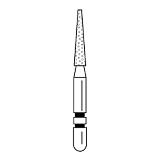 Two Striper Cone Diamond Burs