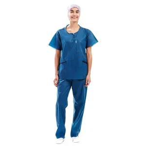 BARRIER Extra Comfort Blue Scrub Drawstring Pants BARRIER Extra Comfort Blue Scrub Drawstring Pants