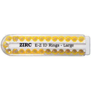 E-Z ID Instrument Rings, Large, Neon Yellow, 25/Pk, 70Z200O - E-Z ID Instrument Rings, Large, Neon Yellow, 25/Pk, 70Z200O - Image 1