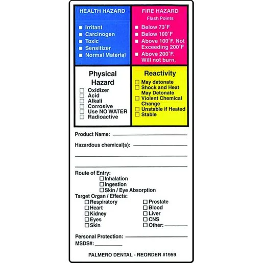 Hazardous Material Labels
