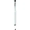 HSI Plain Round FG Carbide Burs, Operative, Non-Sterile