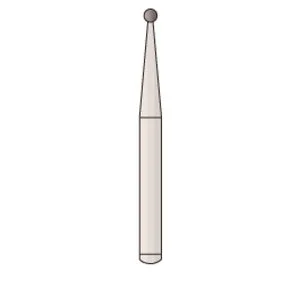 HSI Plain Round FG Carbide Burs, Operative, Non-Sterile