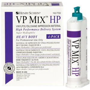 VP Mix HP Impression Material Regular Set Heavy Body Unflavored 4/Bx - VP Mix HP Impression Material Regular Set Heavy Body Unflavored 4/Bx - Image 1