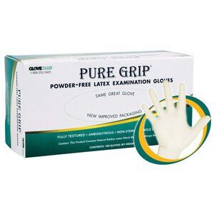 Pure Grip Latex Exam Gloves