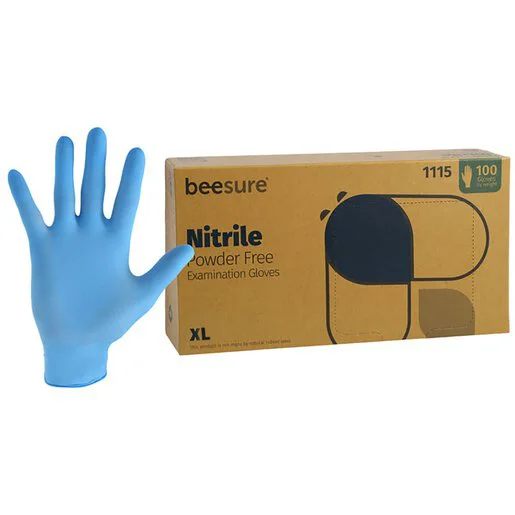 BeeSure Nitrile Powder Free Exam Gloves