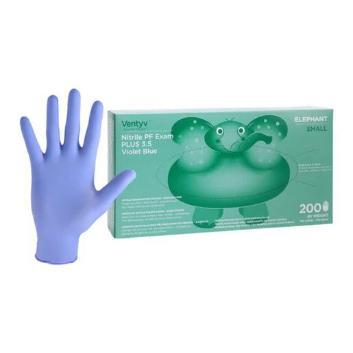 Nitrile PF Plus 3.5 Elephant Exam Gloves