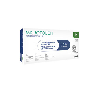 MICRO-TOUCH NitraFree Blue Nitrile Gloves
