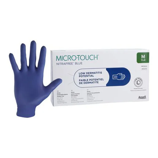 MICRO-TOUCH NitraFree Blue Nitrile Gloves