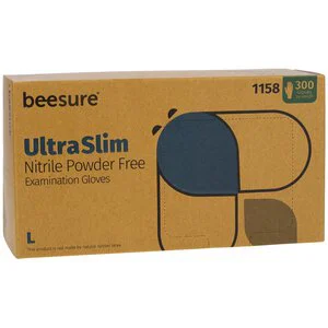 BeeSure UltraSlim Nitrile Powder Free Exam Gloves BeeSure UltraSlim Nitrile Powder Free Exam Gloves
