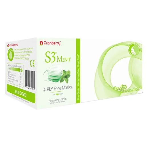 S3 Mint Earloop Face Masks