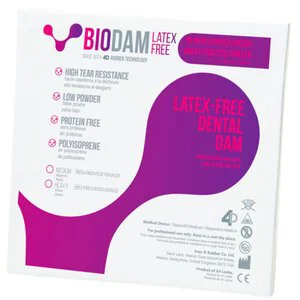 Biodam Non-Latex Rubber Dental Dam Biodam Non-Latex Rubber Dental Dam
