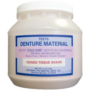 Teets Denture Material Powder - Cold Cure