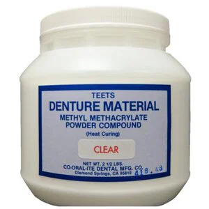 Teets Denture Material Powder - Heat Cure Teets Denture Material Powder - Heat Cure