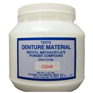 Teets Denture Material Powder - Heat Cure